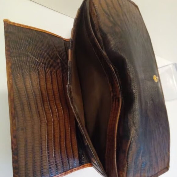 Brahmin Vintage Melbourne Trifold Checkbook Wallet GUC - Picture 7 of 11